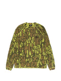 Stüssy camouflage-print waffle-knit sweater