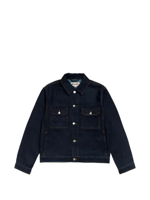 Stüssy rinsed-denim trucker jacket