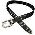 Vintage Metal Engraved Belt Dark Heavy Hip Hop Punk Studded Waist Belt