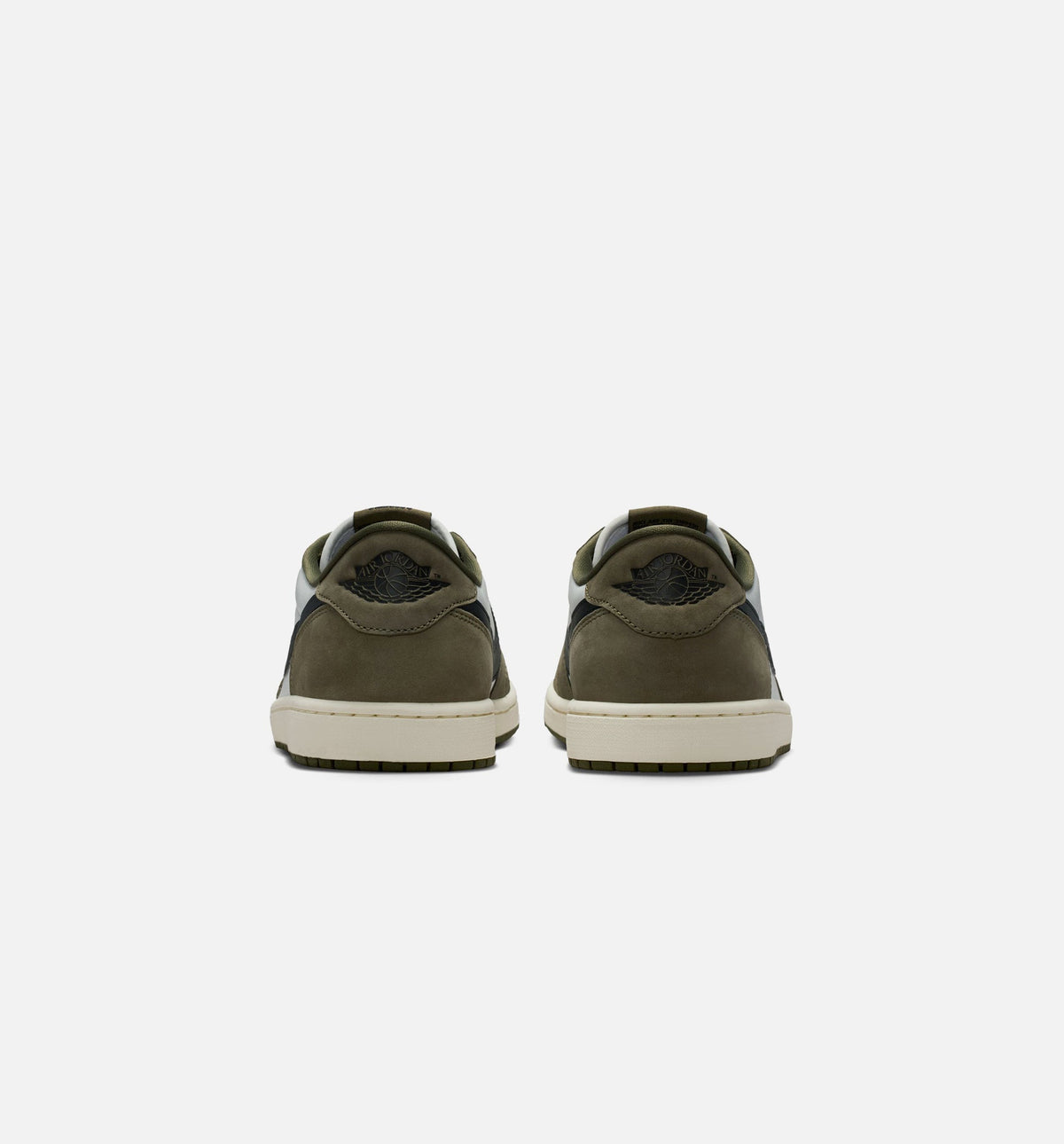 Air Jordan 1 Low OG Men's Sneakers - Medium Olive / Black / Summit White / Sail