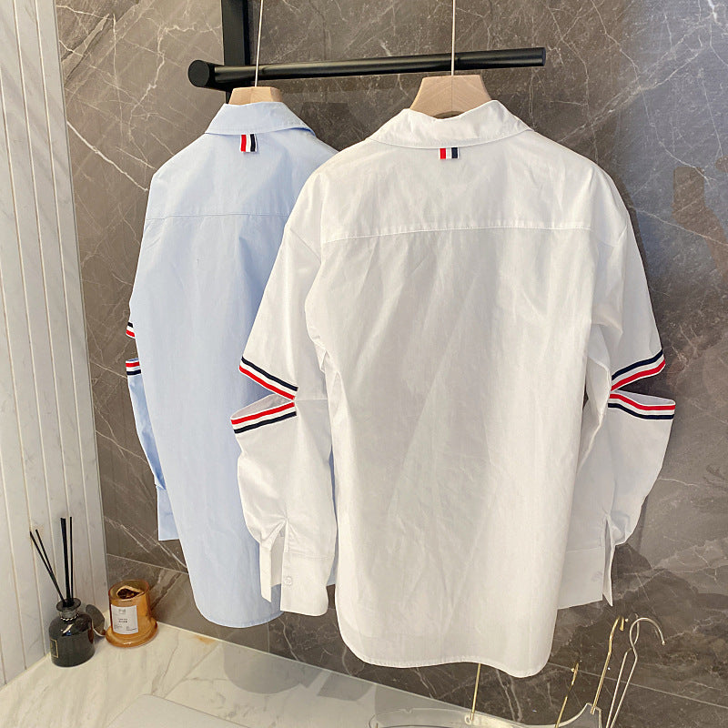 Thom Browne Women's Double Sleeve Label Shirt