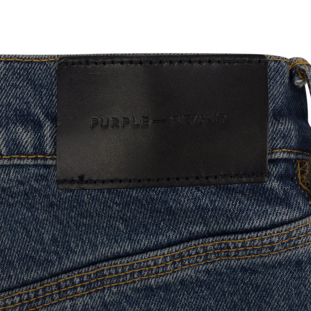Mid Indigo Vintage Heavy Patch Repair Skinny Jeans