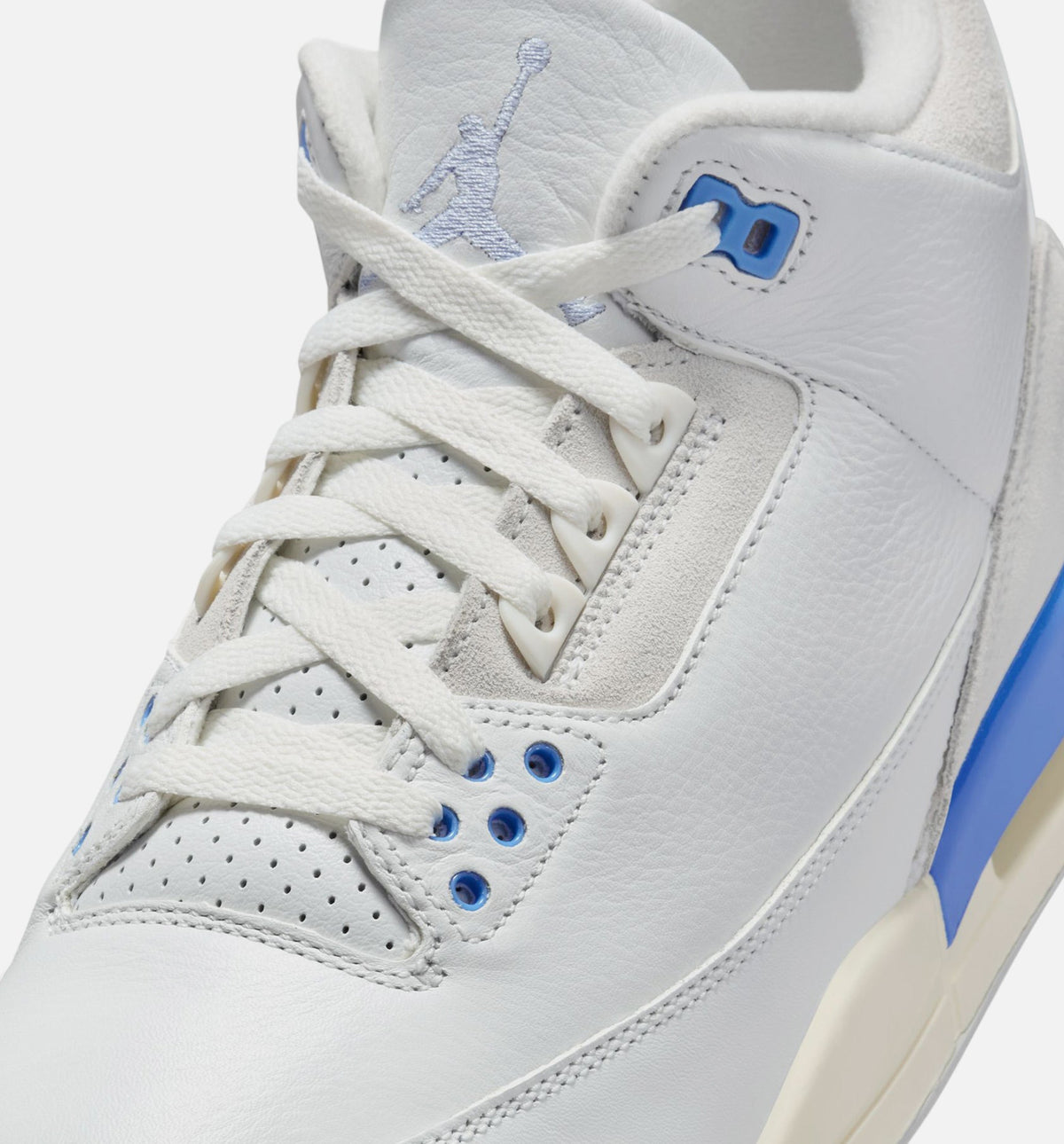 Air Jordan 3 Retro Lucky Shorts Men's Sneakers - Summit White / Hydrogen Blue / Legend Blue