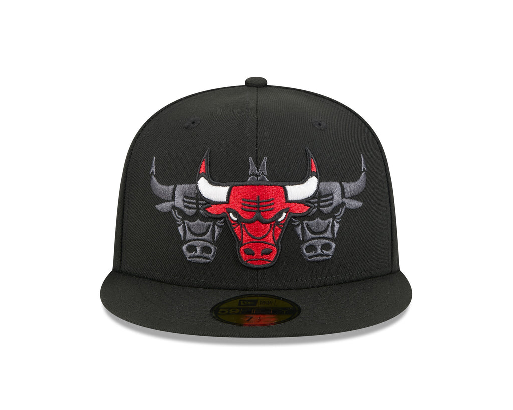 New Era 5950 Chicago Bulls Tri Hit Fitted Hat