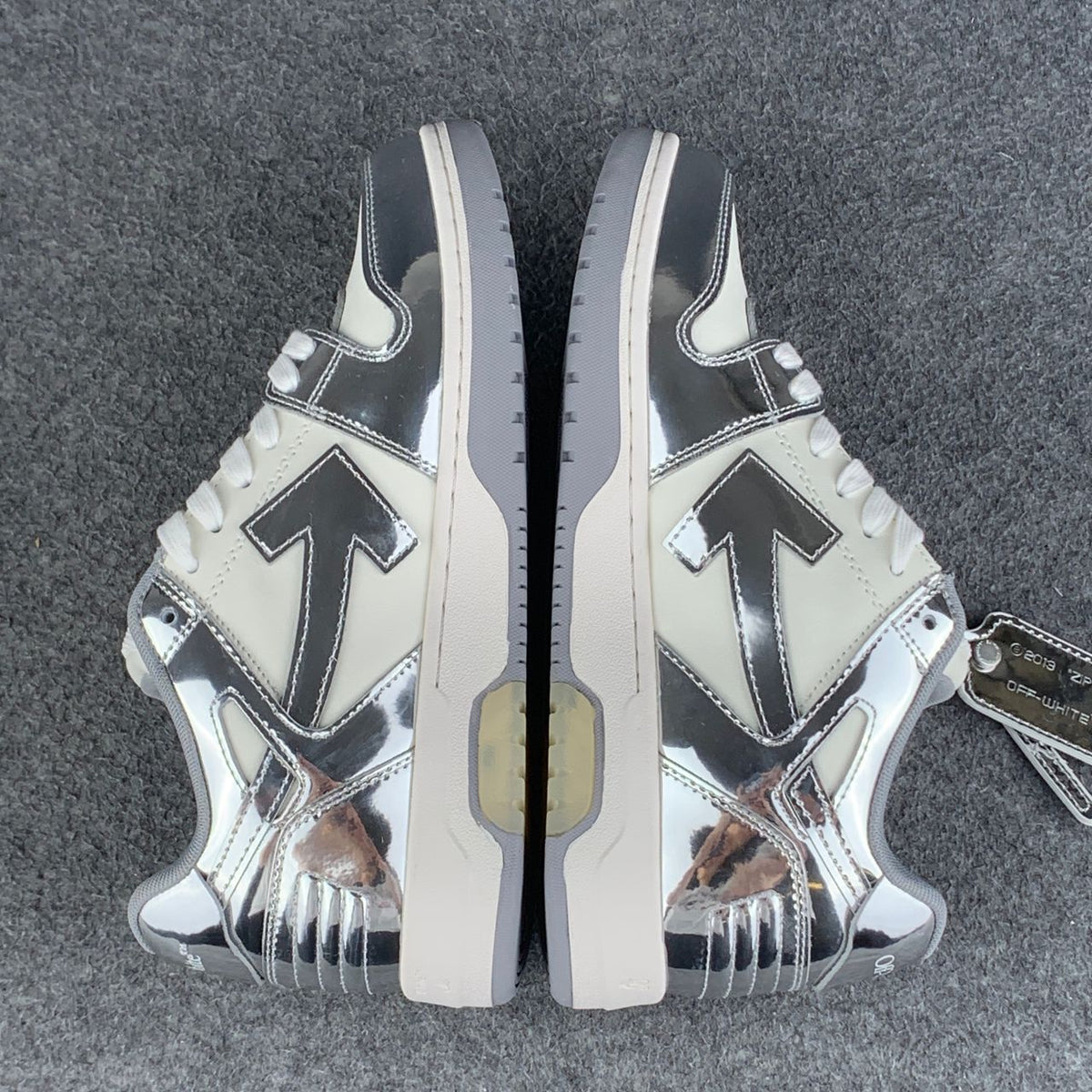 Off-White Out of Office 'Mirror Silver'