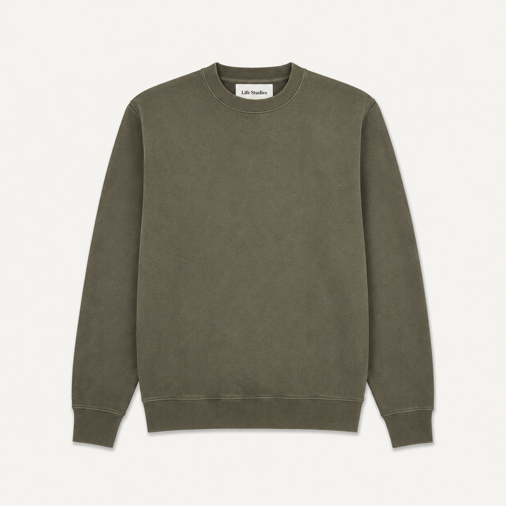 Life Studies Daily Regular Crewneck Sweatshirt: Green