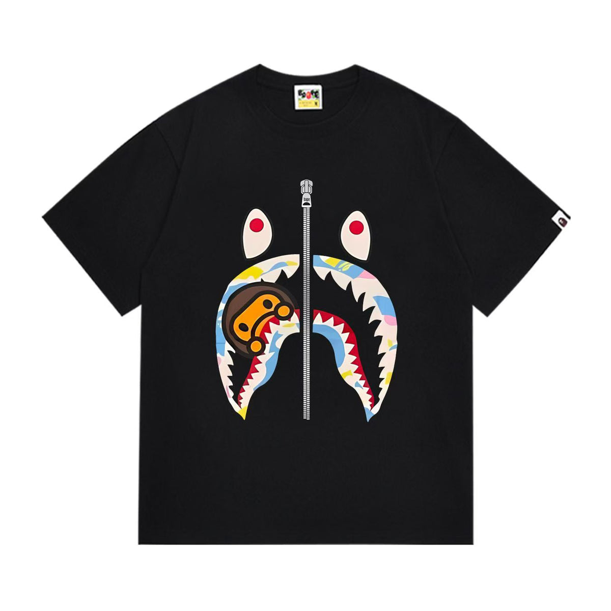 BAPE Ape Head Graphic Print Loose Unisex Streetwear T-Shirt