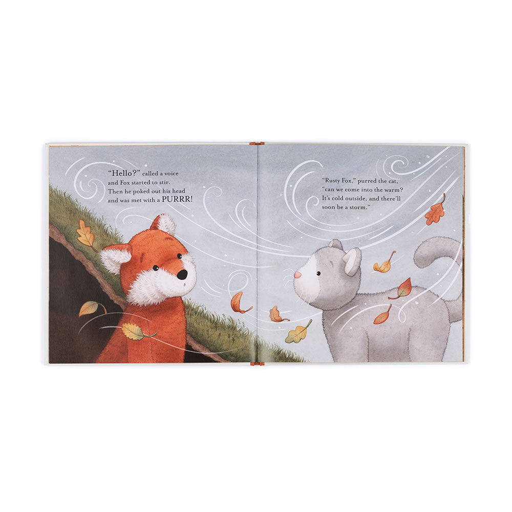 Warm in the Storm Book & Bashful Fox Cub Medium