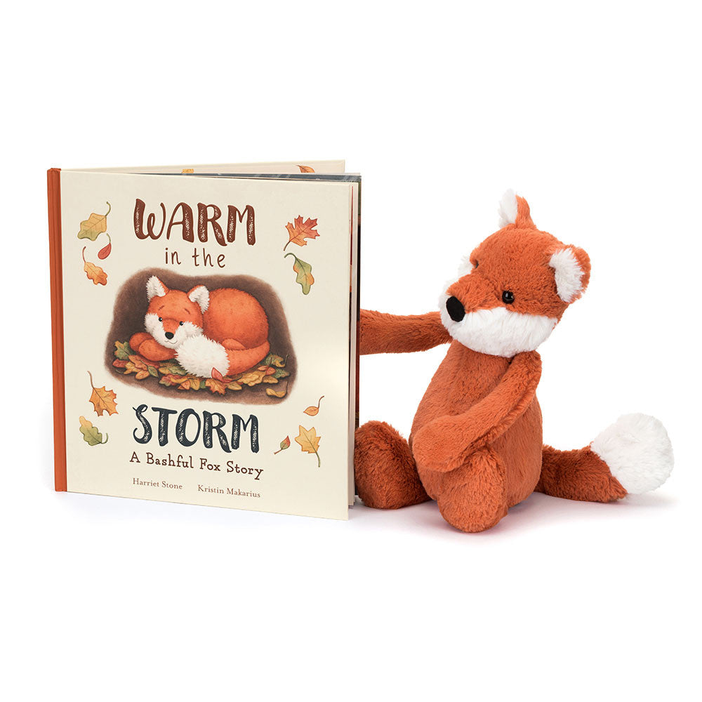 Warm in the Storm Book & Bashful Fox Cub Medium