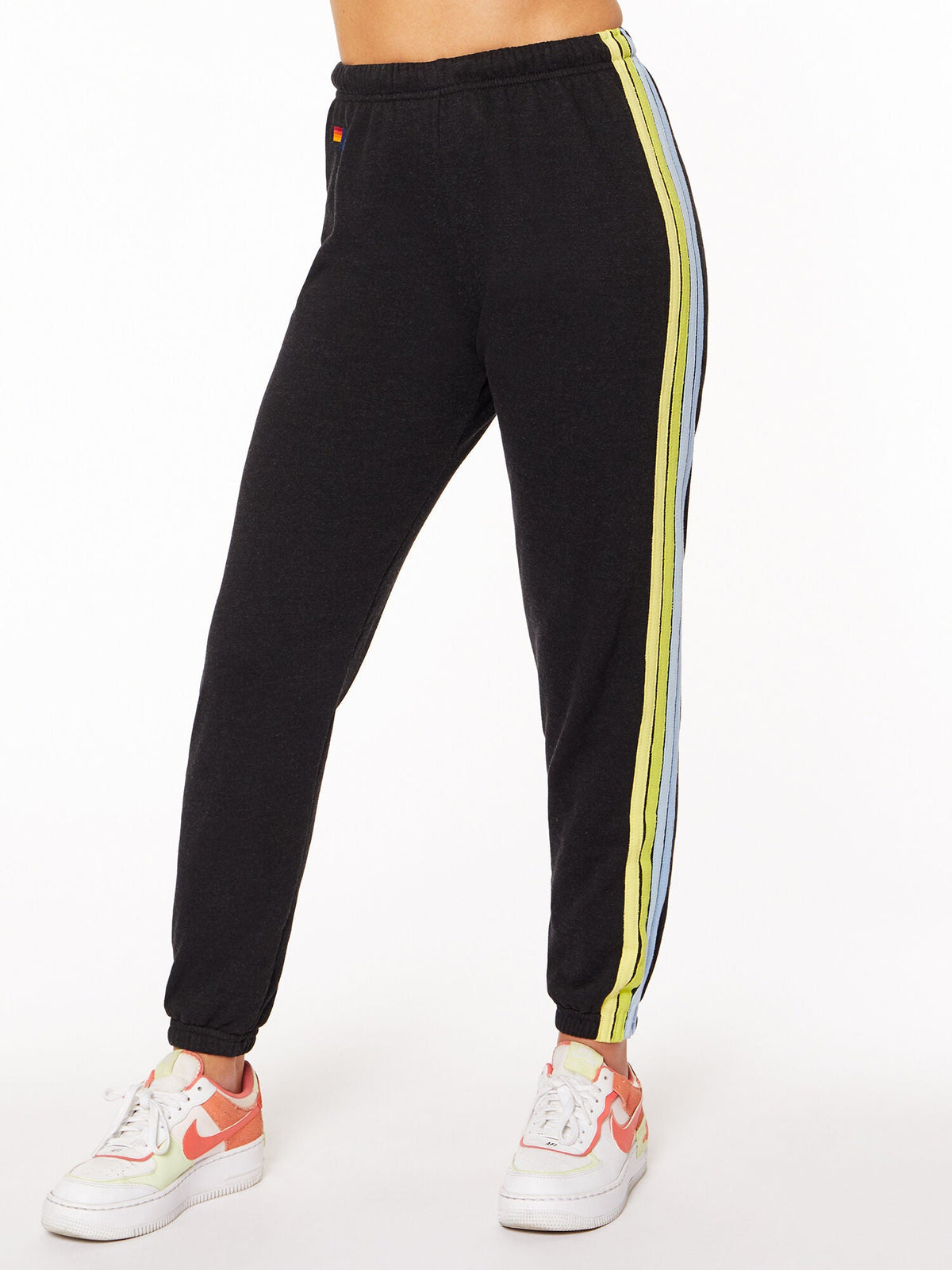 4 STRIPE  SWEATPANTS BLACK