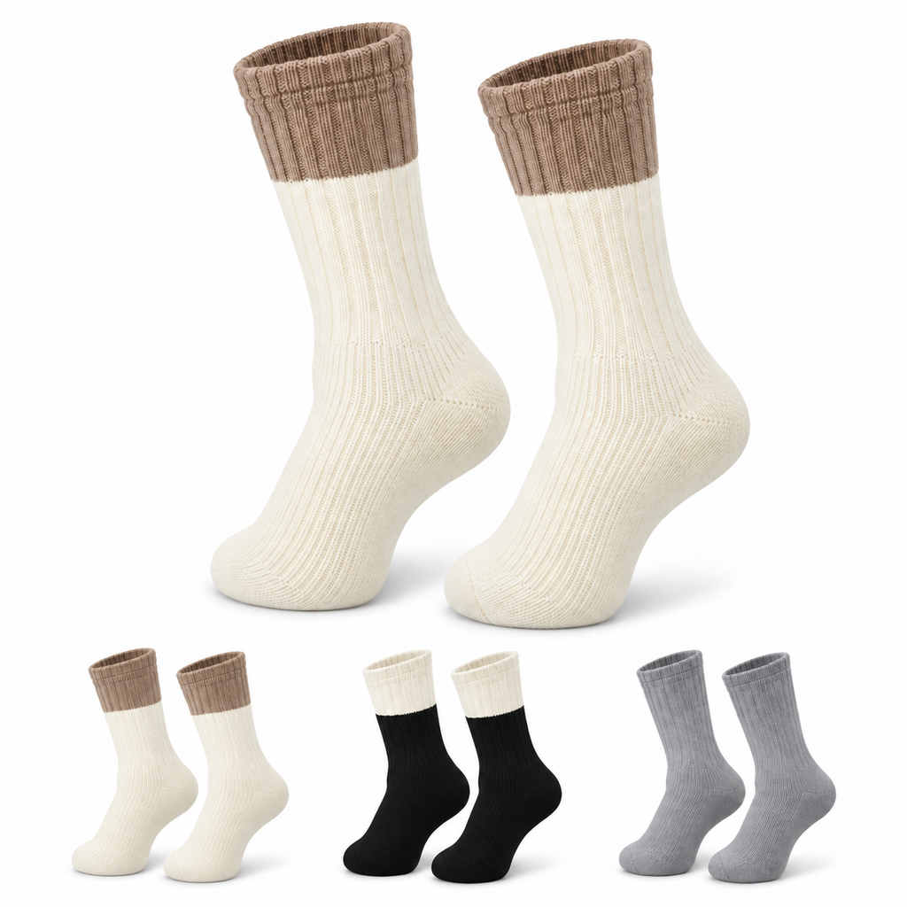 UGG Cotton Ribbed Crew Sock Set