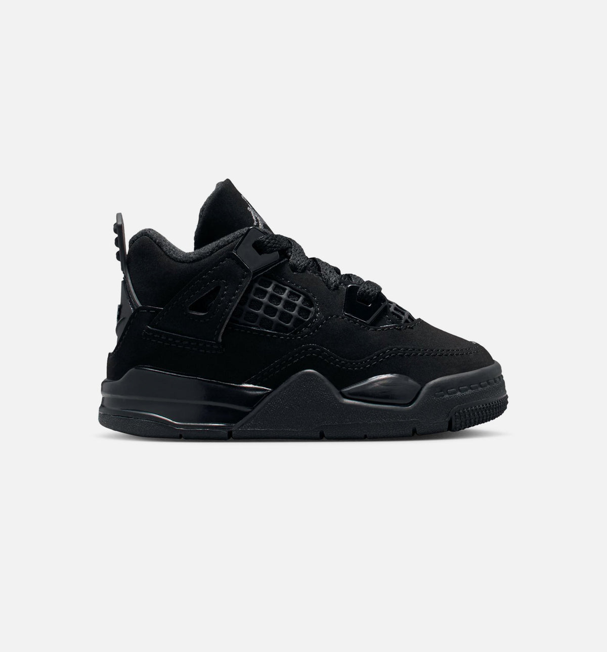 Air Jordan 4 Retro Black Cat Infant & Toddler Lifestyle Shoes - Black/Light Graphite