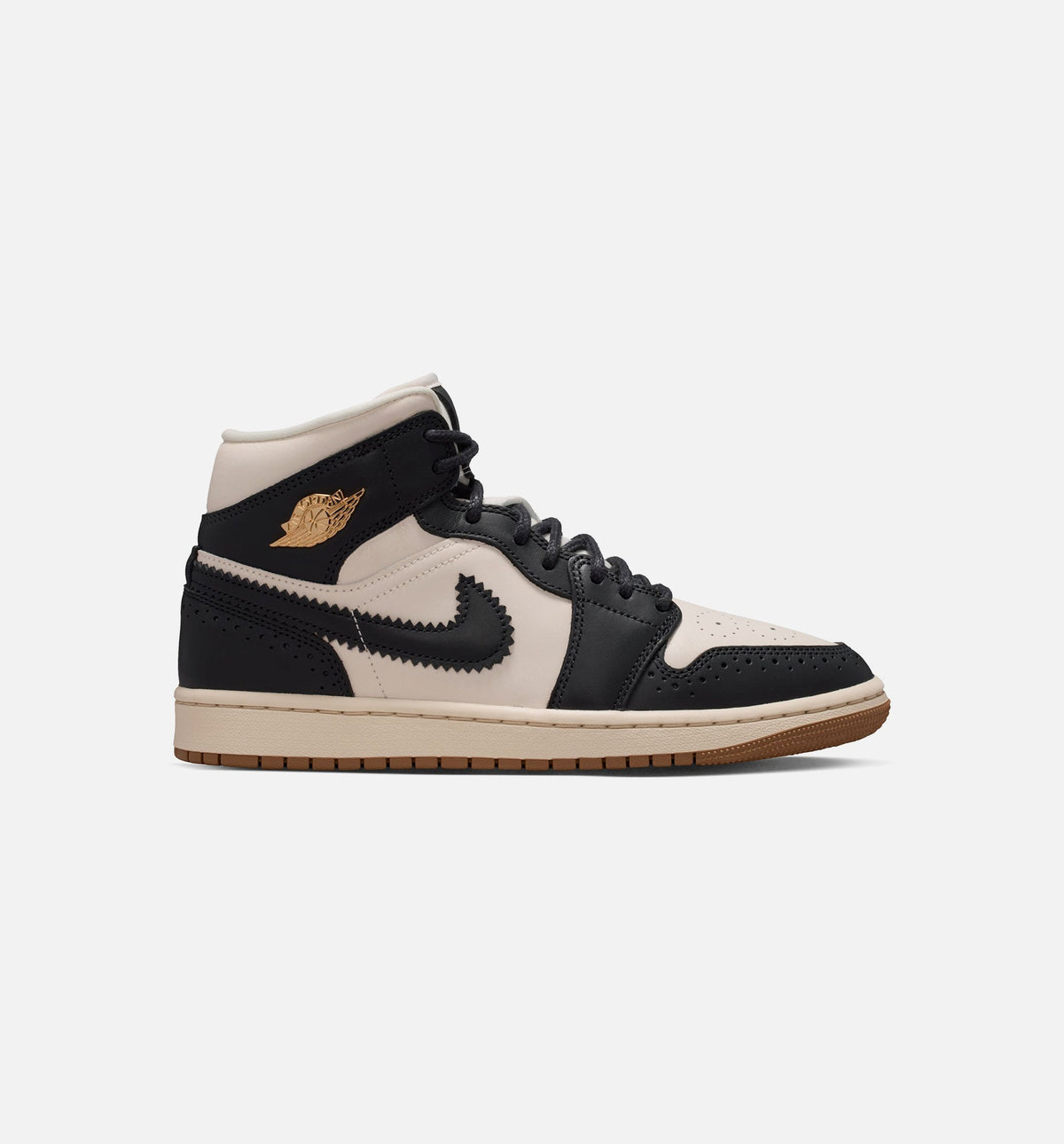 Air Jordan 1 Mid SE Women's Sneakers - Off-Noir / Chalk / Pearl White