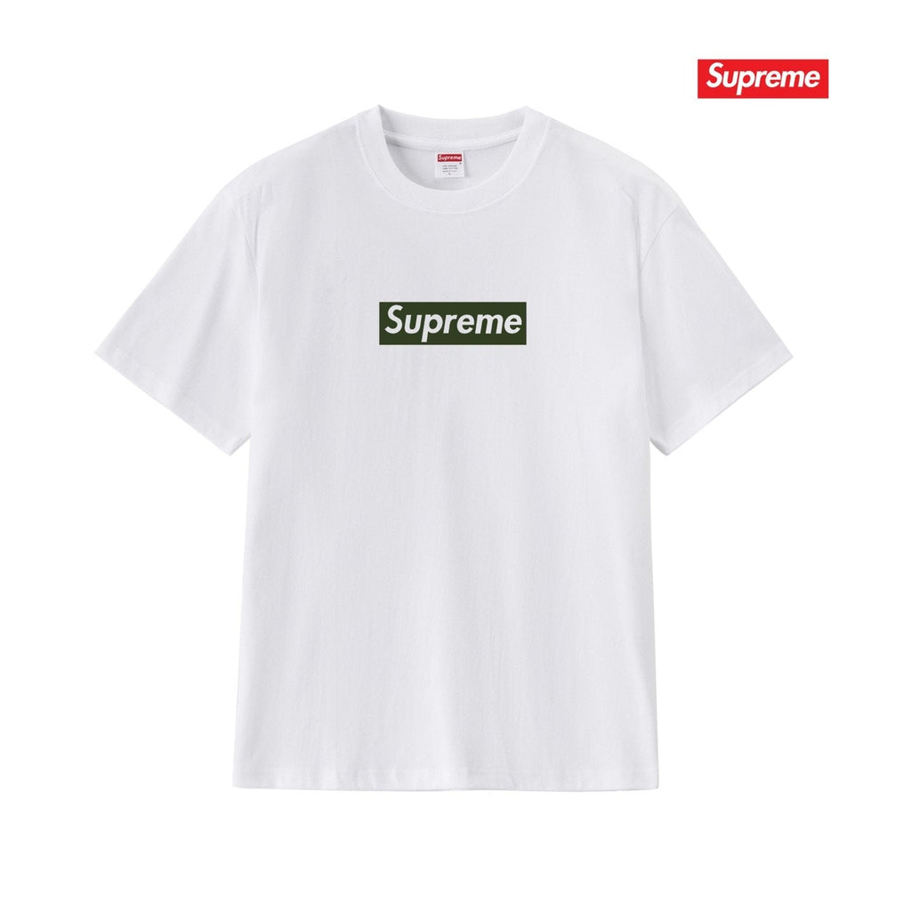 Supreme White Front & Back Graphic T-Shirt