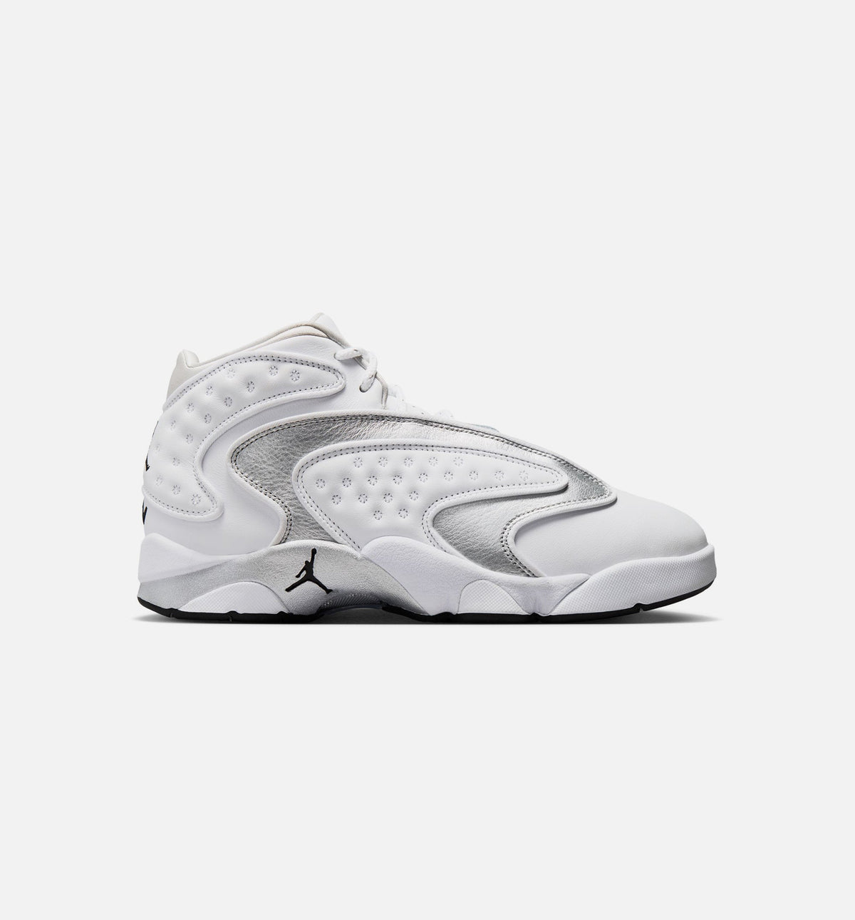 Air Jordan OG Women's Sneakers - White / Black / Metallic Silver