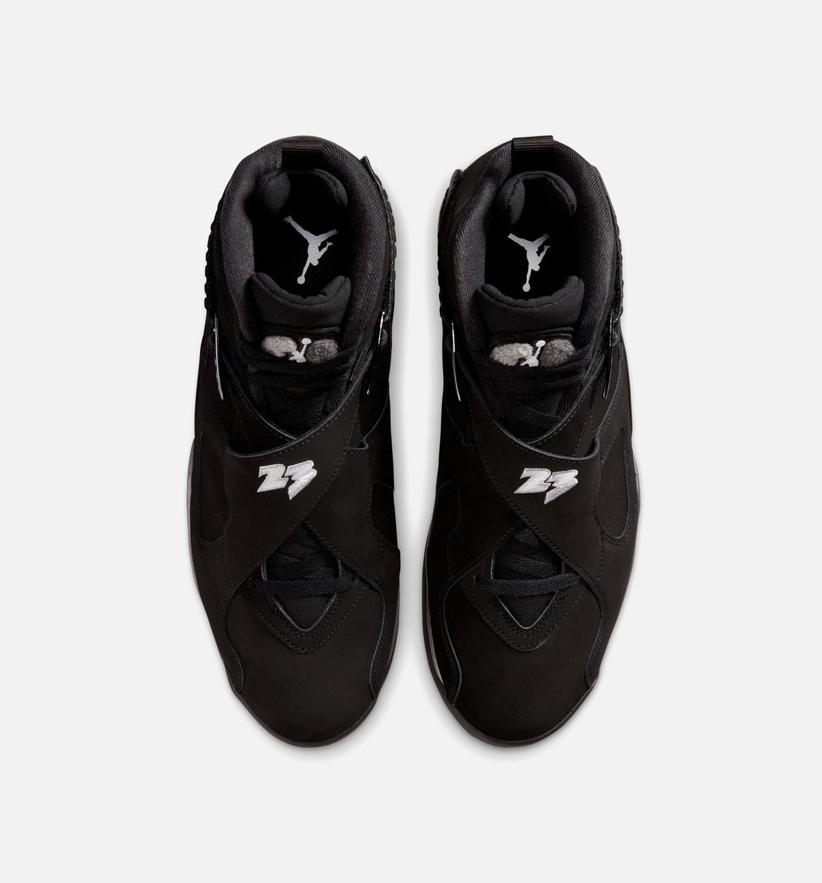 Air Jordan 8 Retro Chrome Men's Lifestyle Shoes | Black / White / Light Graphite