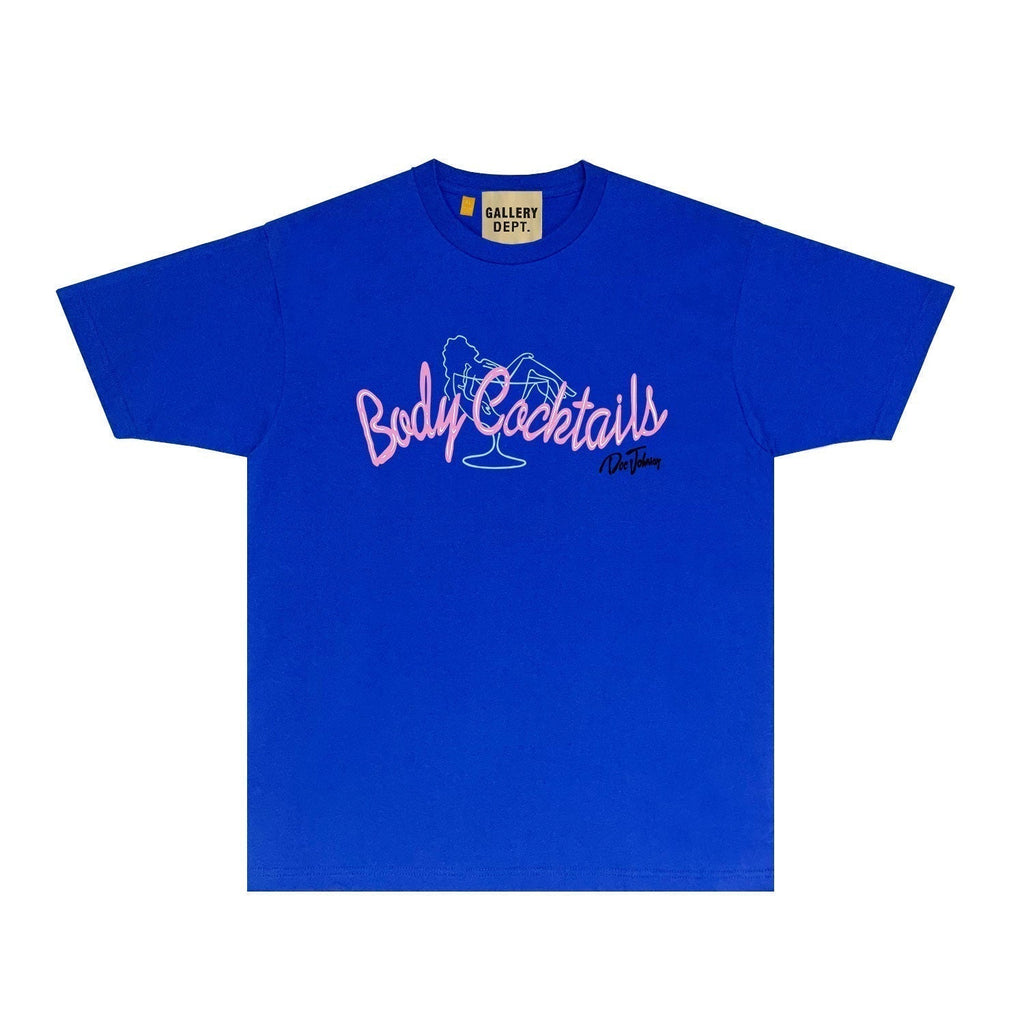 Gallery Dept T Shirt Retro Printed Loose Short-Sleeved Shirt