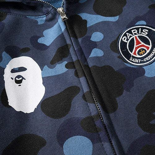 BAPE Navy Blue Camo Shark Hoodie