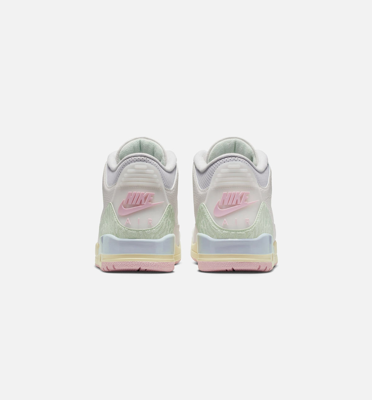 Air Jordan 3 Retro Sail And Jade Aura Men's Lifestyle Shoes - Sail / Jade Aura / Aura / Iced Carmine