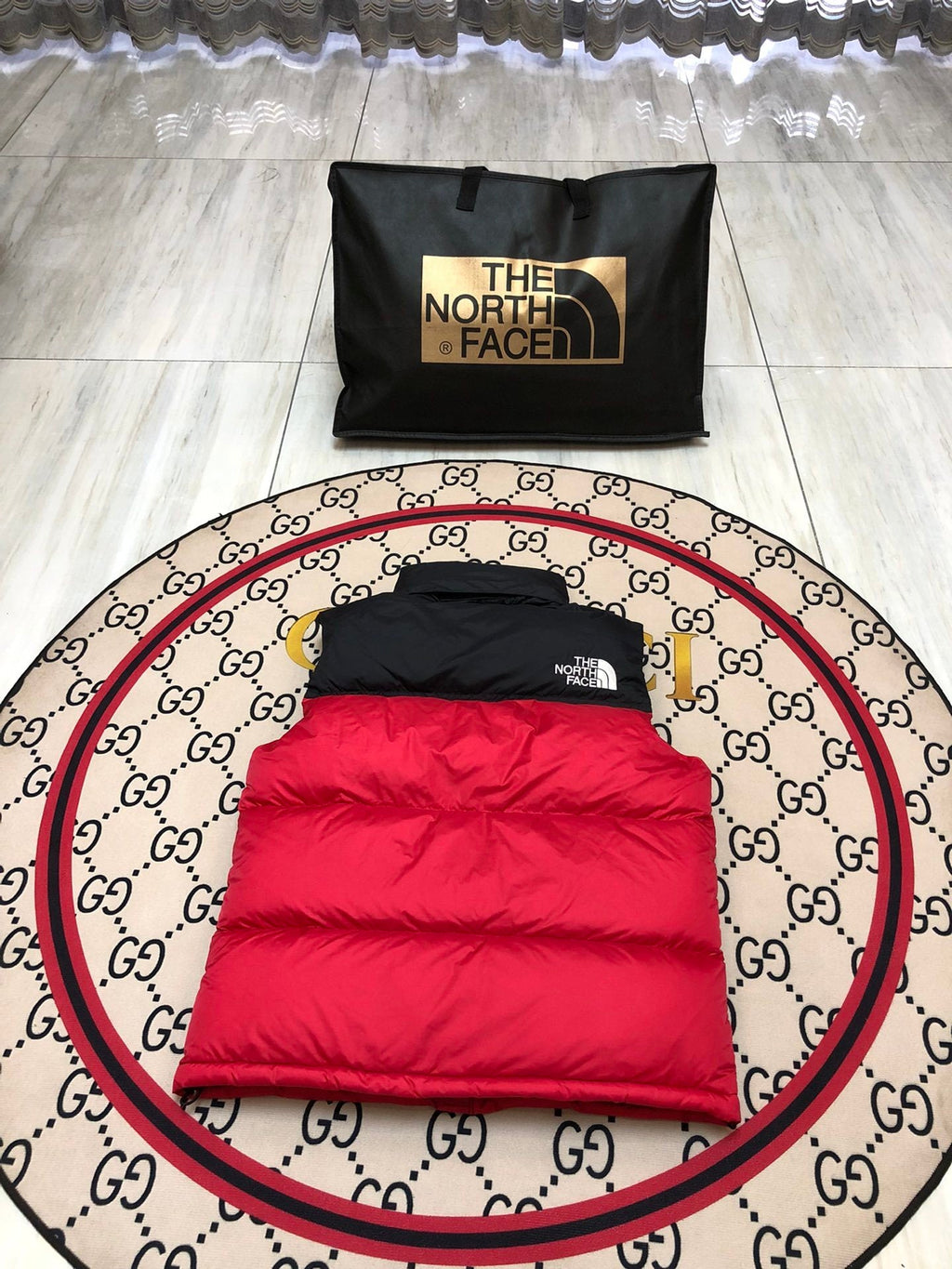 The North Face Red/Black 1996 Retro Nuptse Down Vest