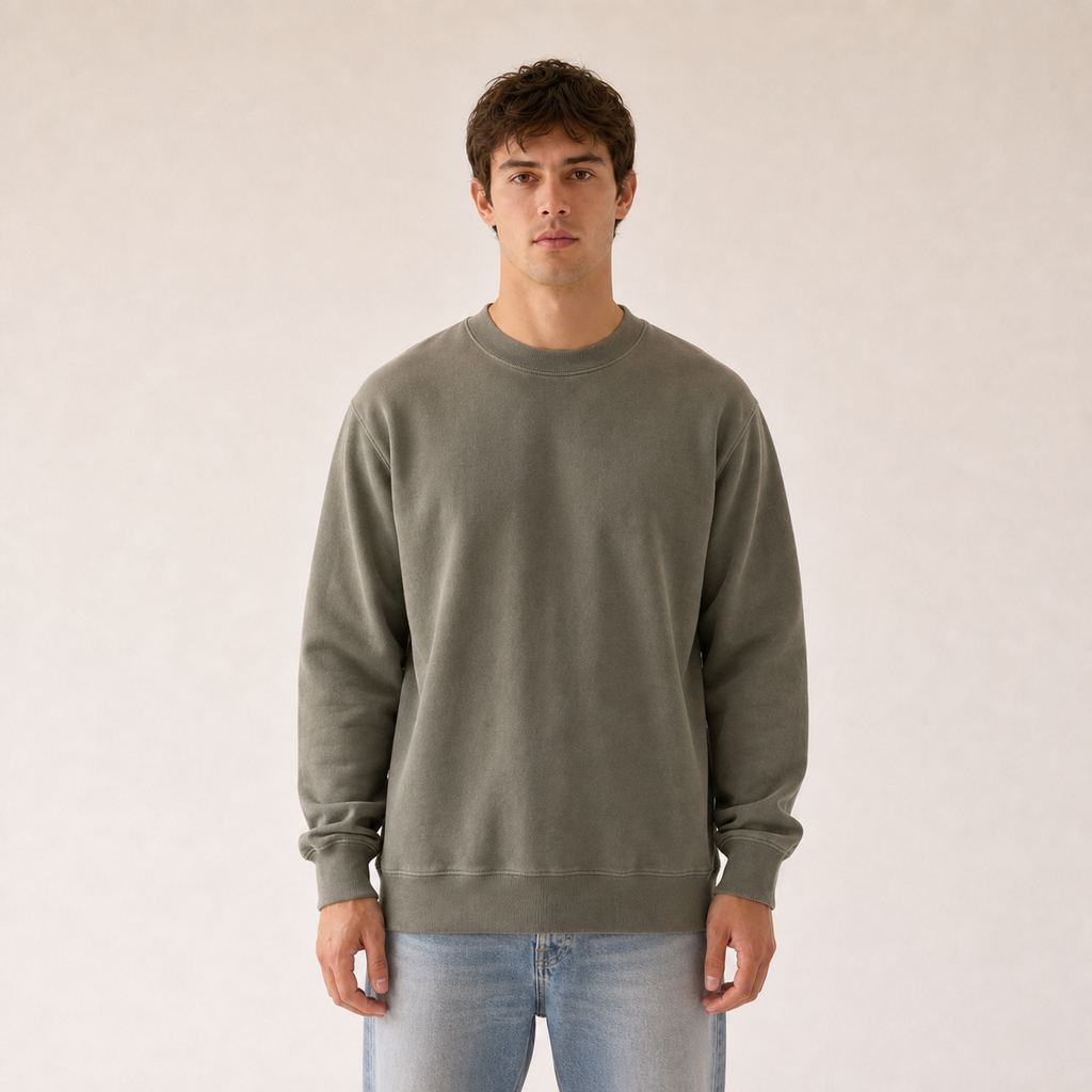 Life Studies Daily Regular Crewneck Sweatshirt: Green