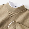 Soft Knit Beige Crew Sweater