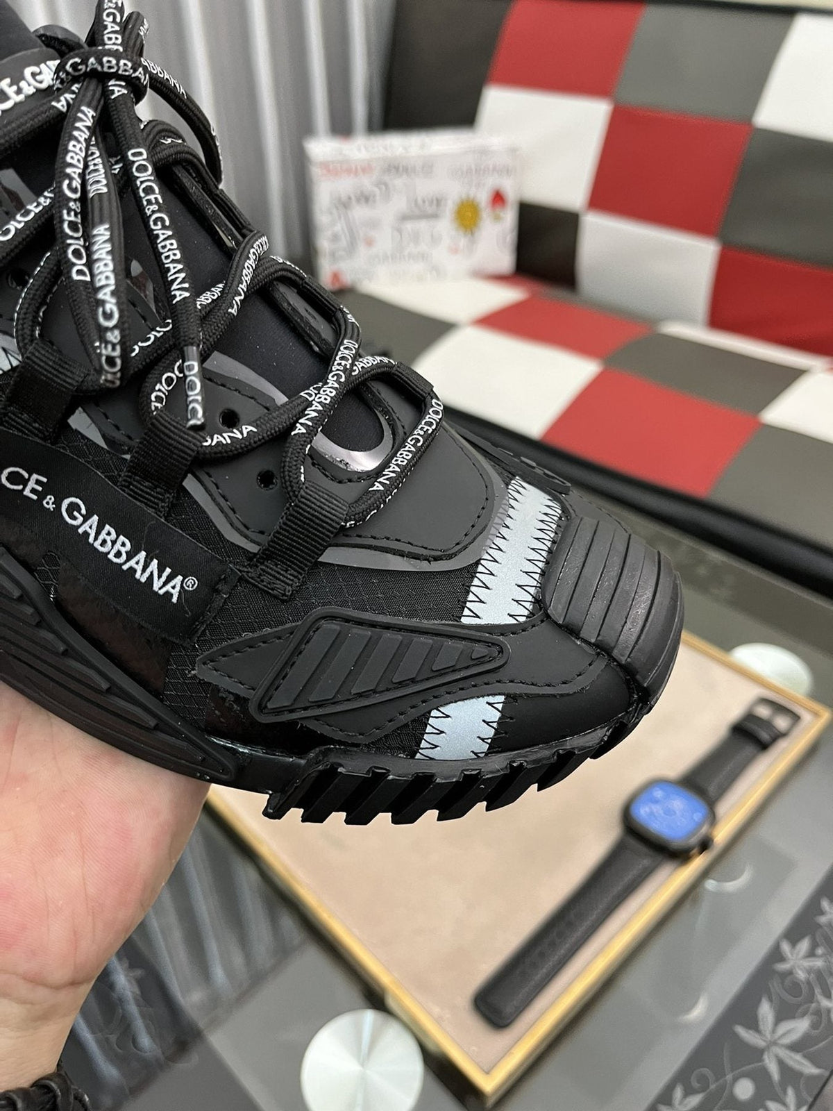Dolce & Gabbana Black Chunky Sneakers