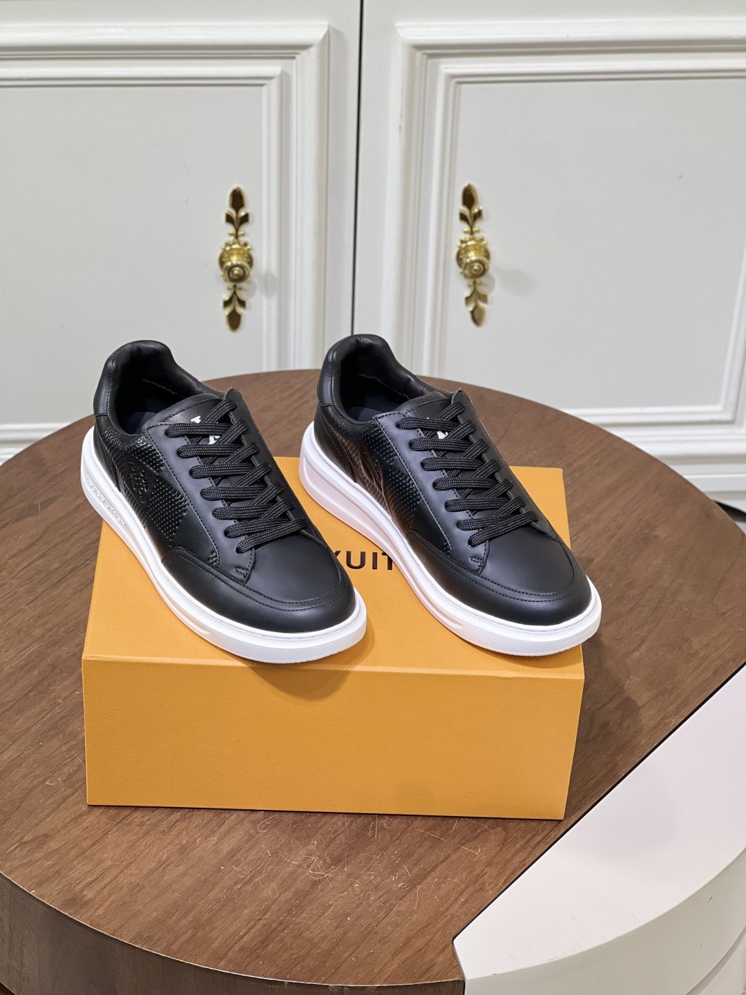 Louis Vuitton Black Low-Top Sneakers