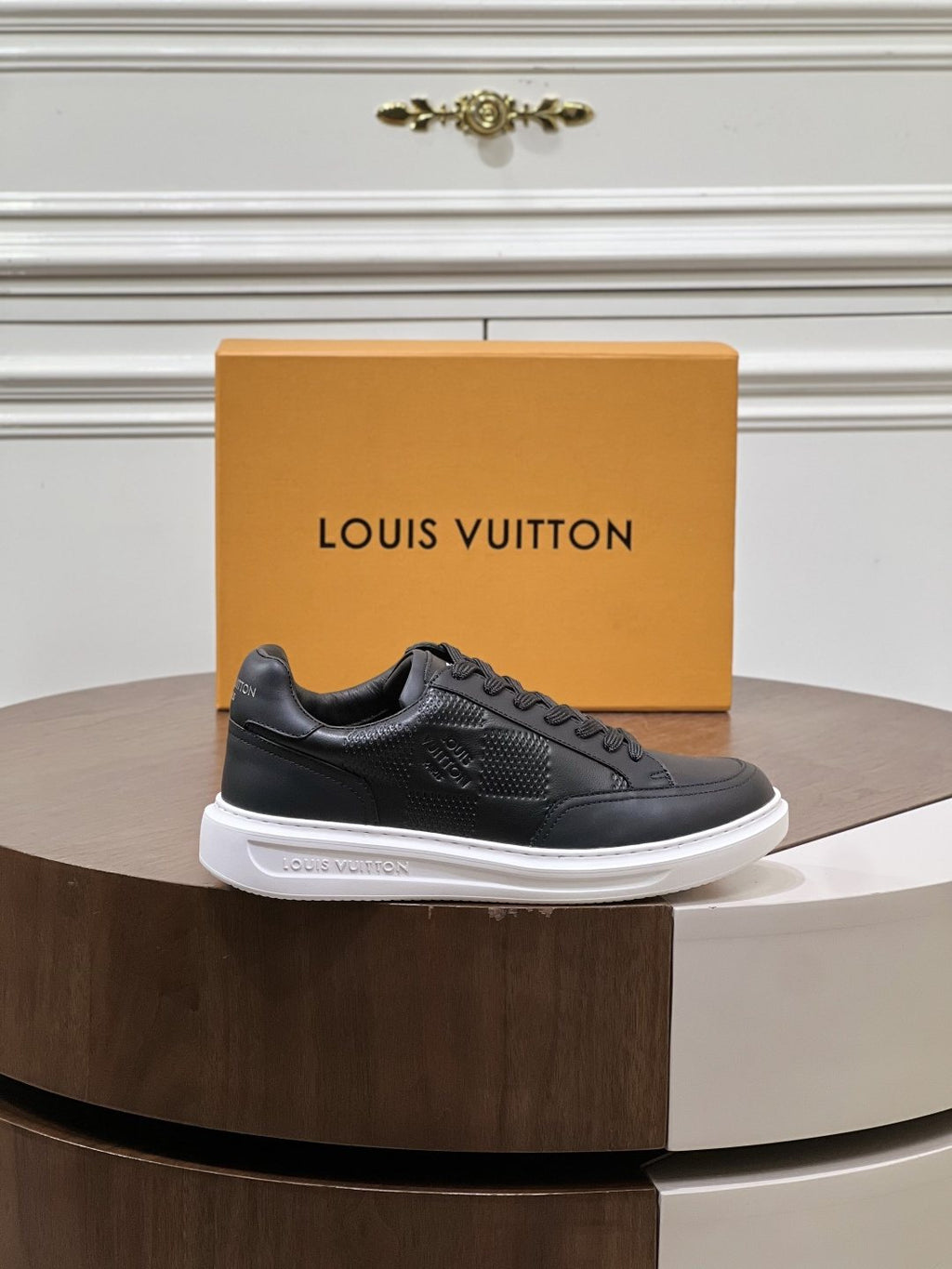 Louis Vuitton Black Low-Top Sneakers