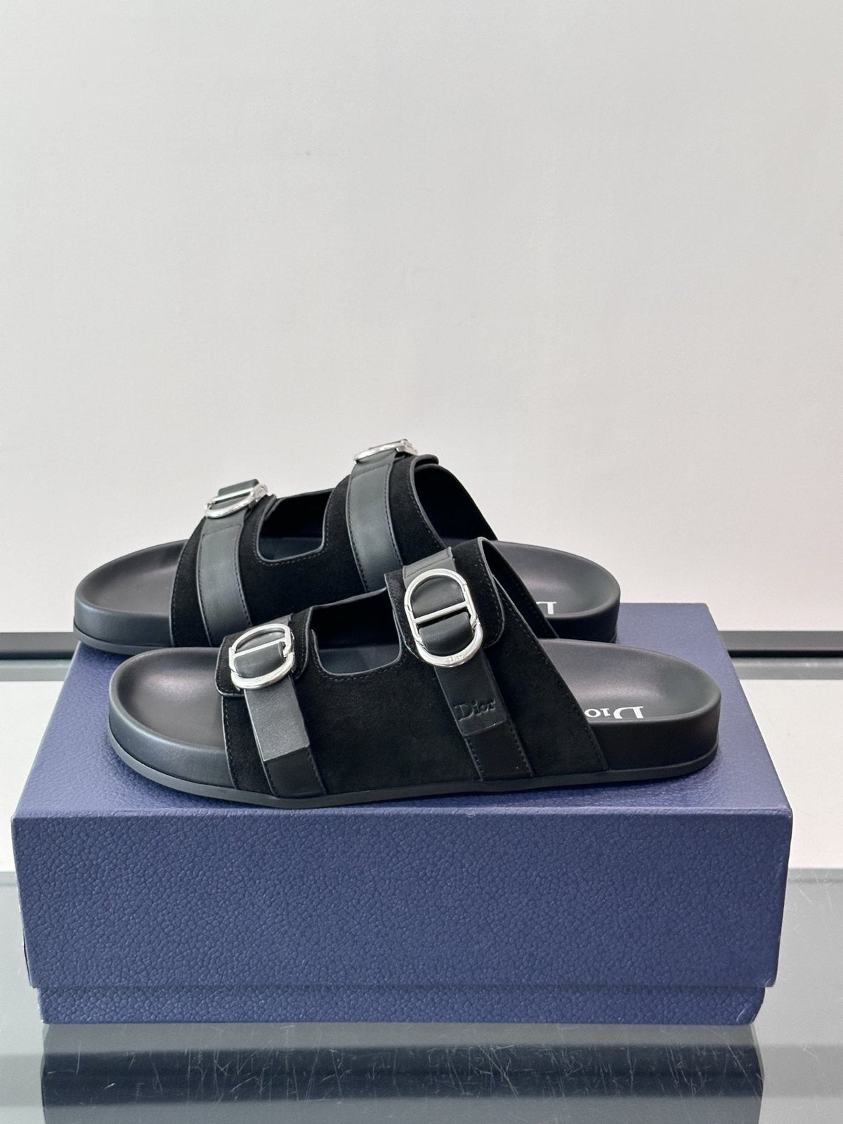 Dior Two-Strap Slide Sandals