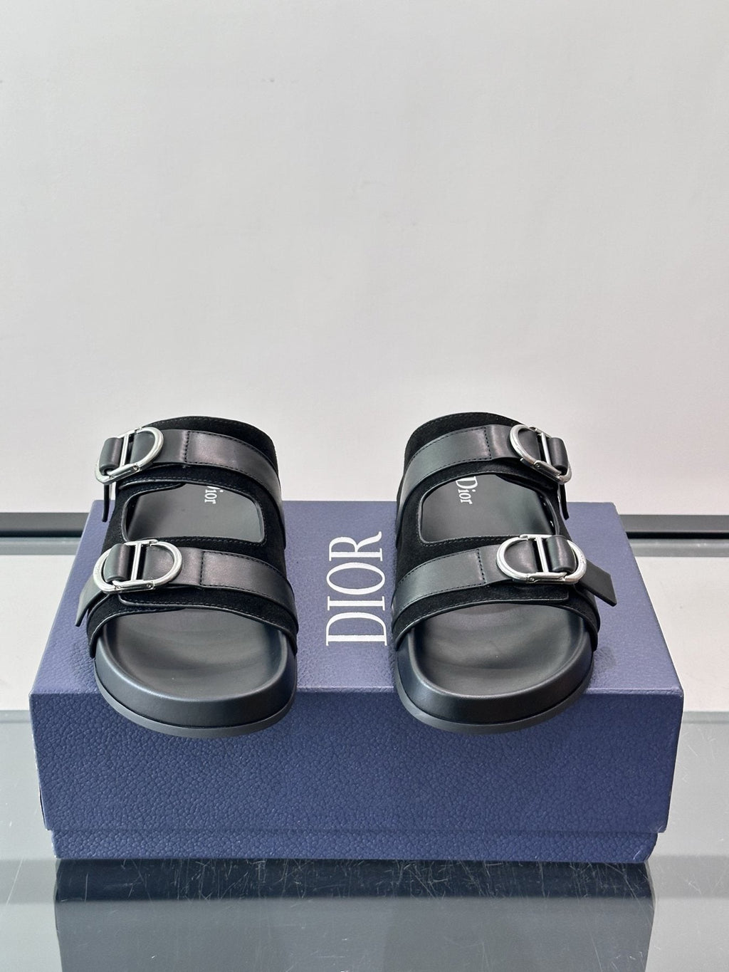 Dior Two-Strap Slide Sandals