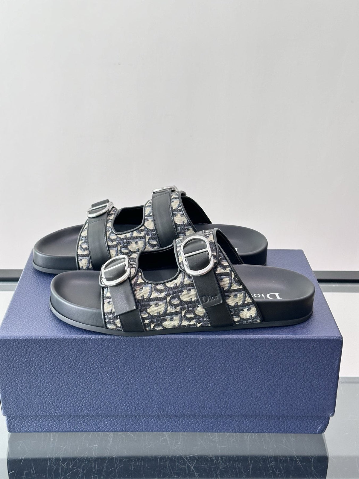 Dior Two-Strap Slide Sandals