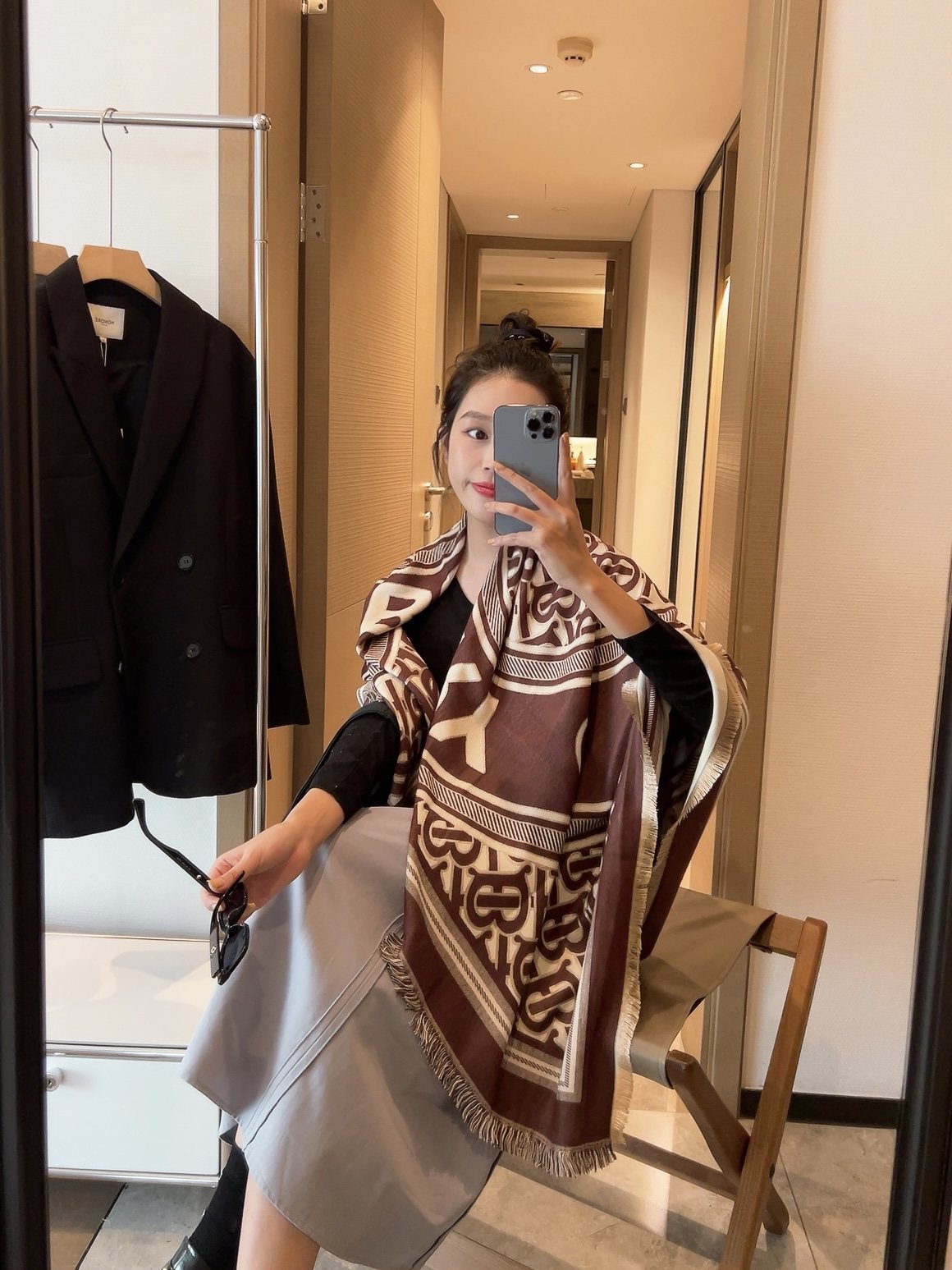 Burberry Graphic Square Scarf