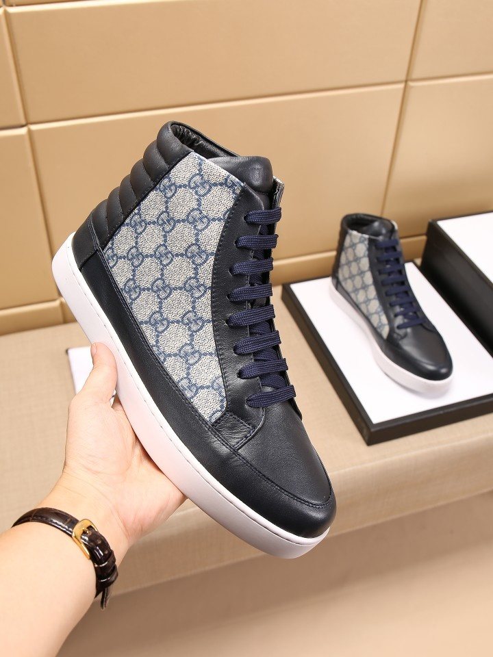 Gucci Men's GG-Pattern High-Top Sneakers