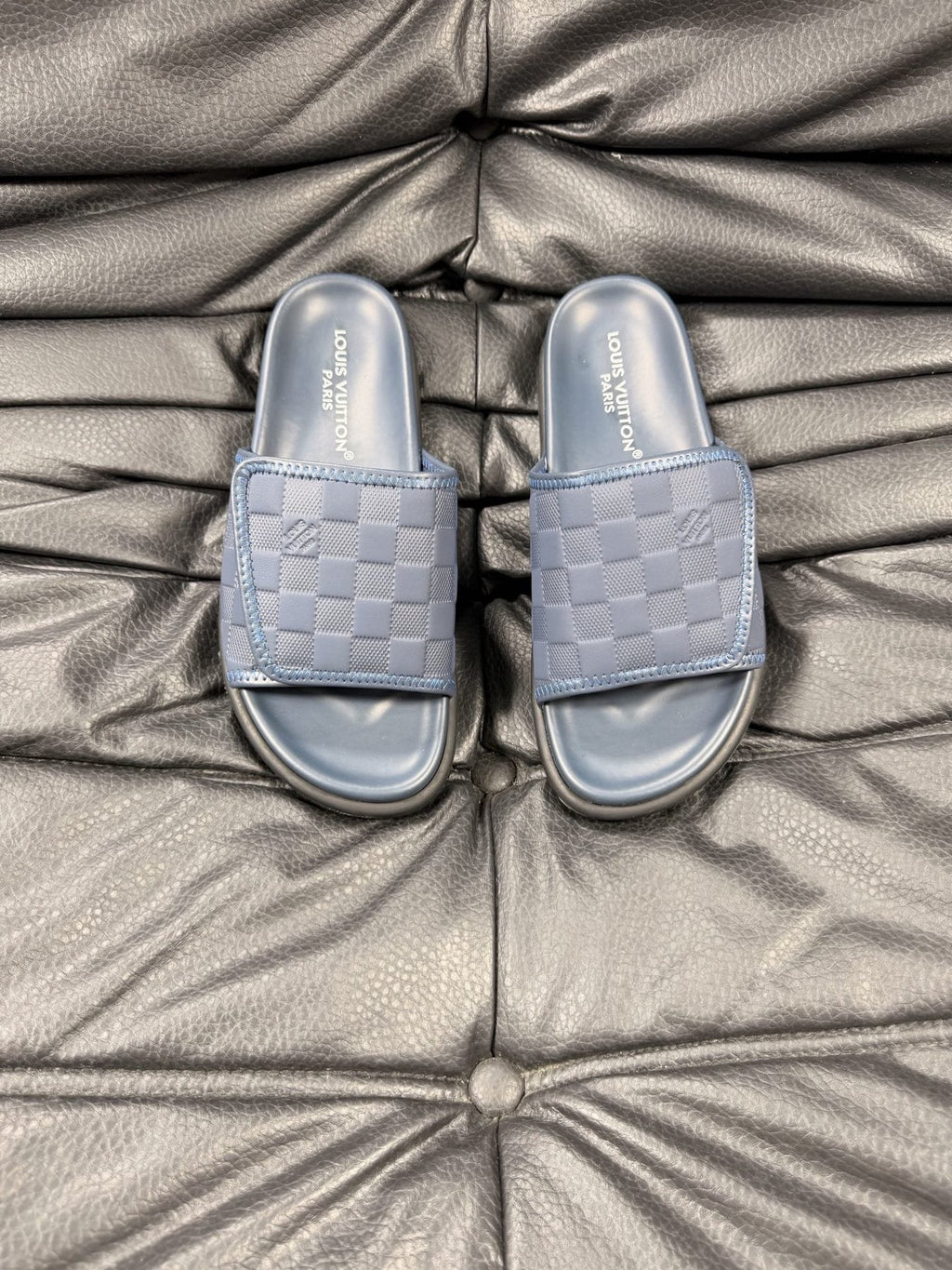 Louis Vuitton Woven Strap Slide Sandals - Slip-On Design