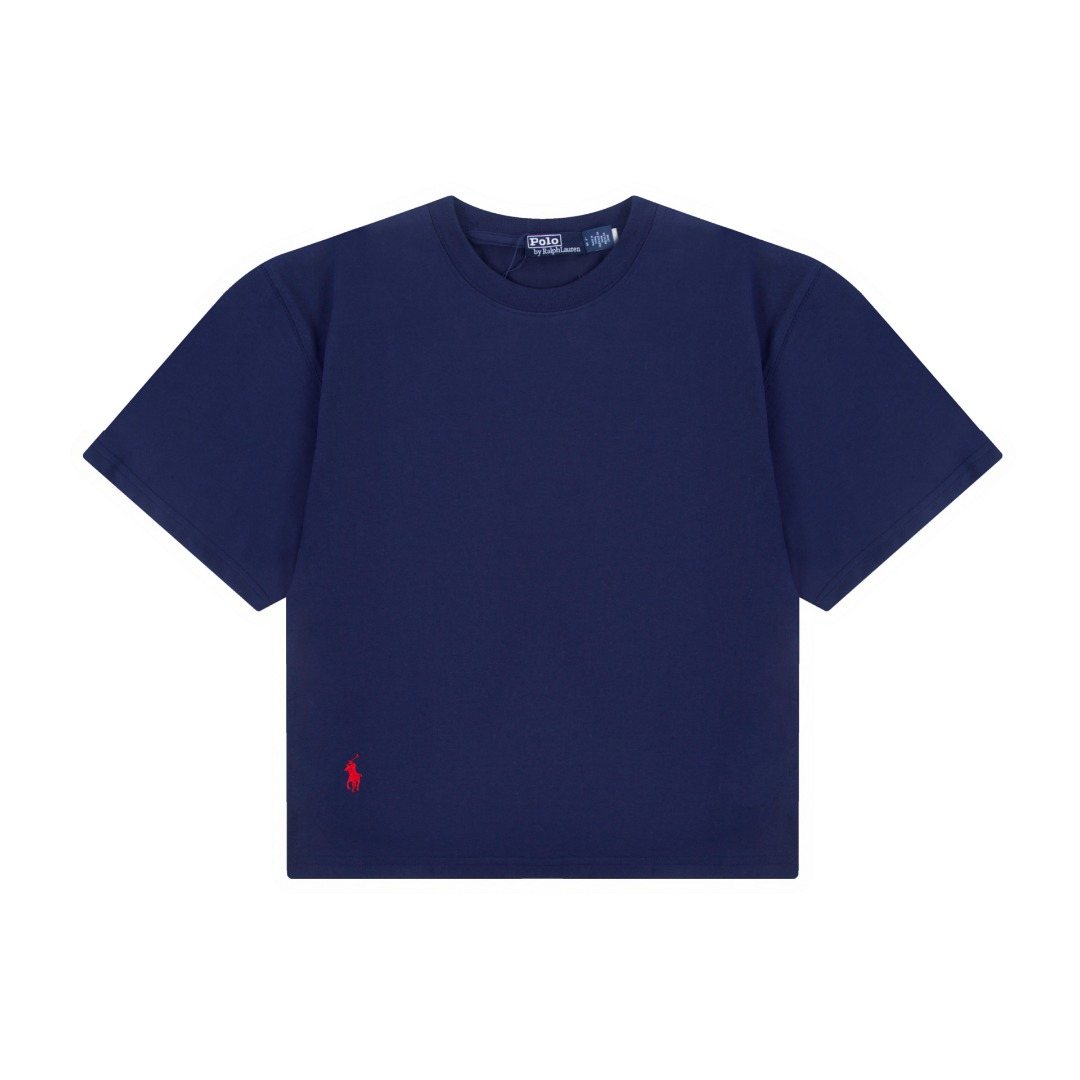 Ralph Lauren Women's Oversized Drop-Shoulder Pony Embroidered T-Shirt