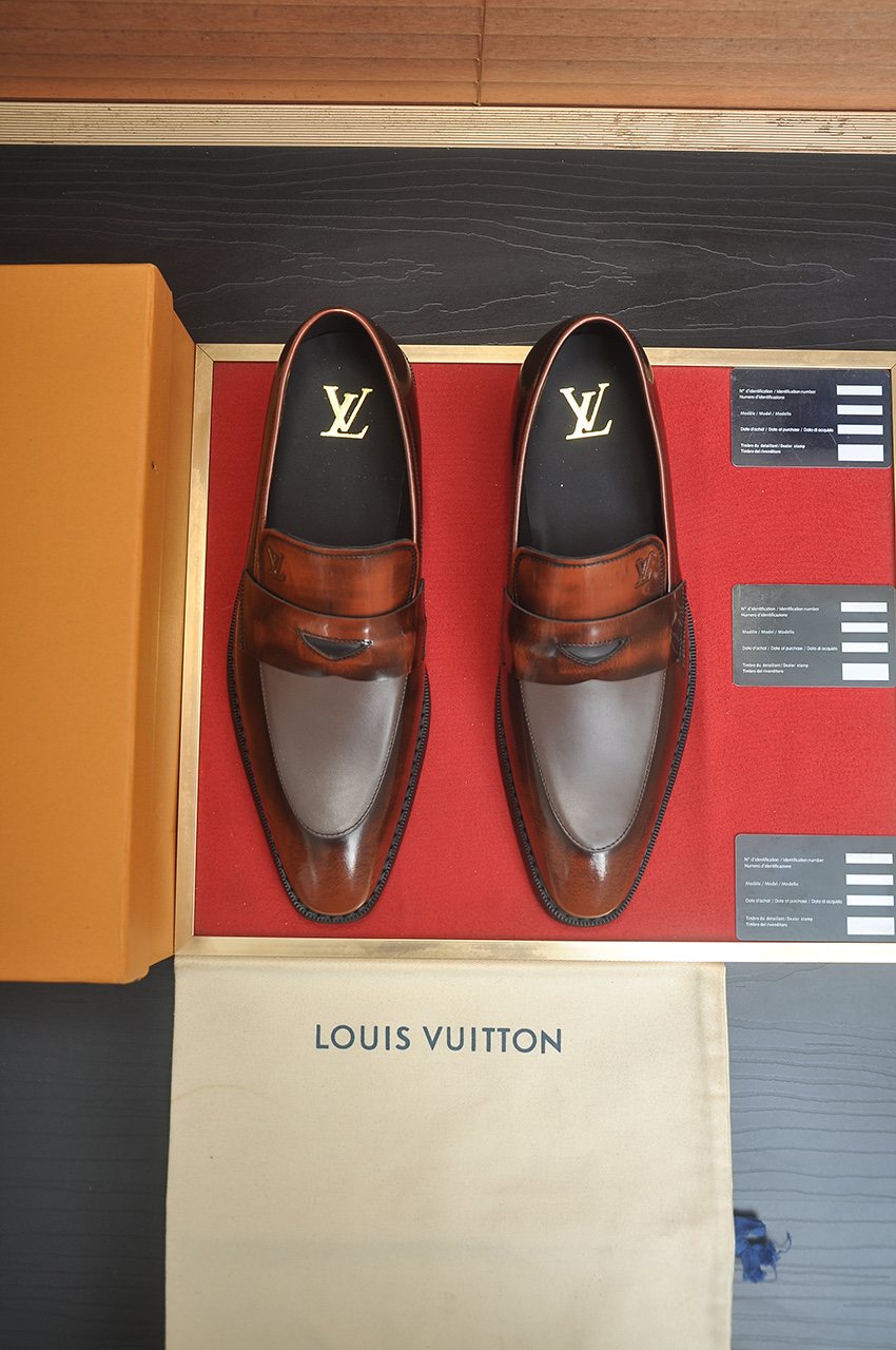 Louis Vuitton Checkered Buckle Loafers