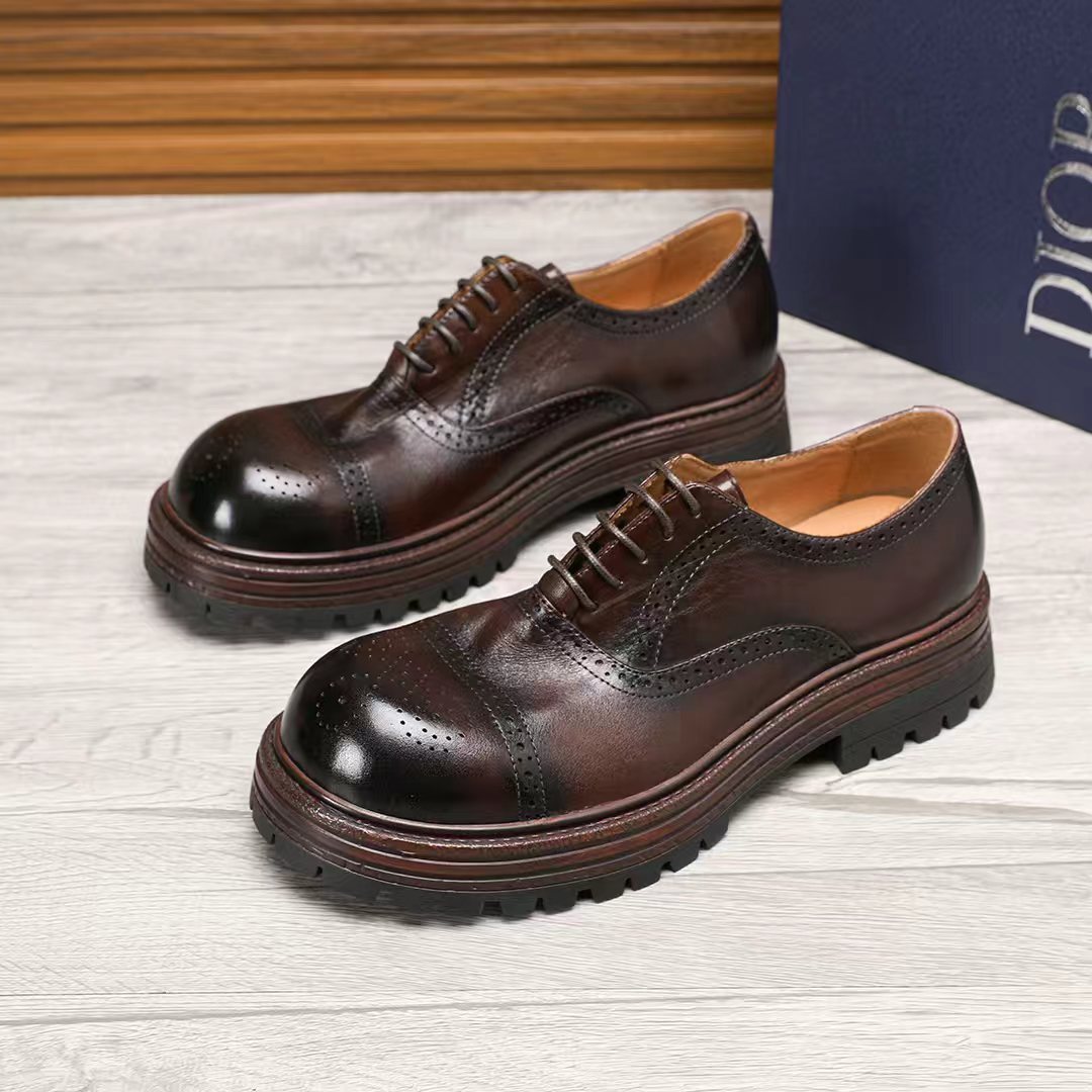 Dior Lace-Up Brogue Shoes