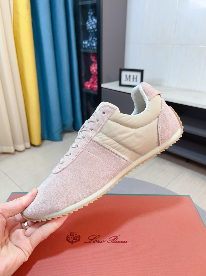 Loro Piana Low-Top Lace-Up Sneakers