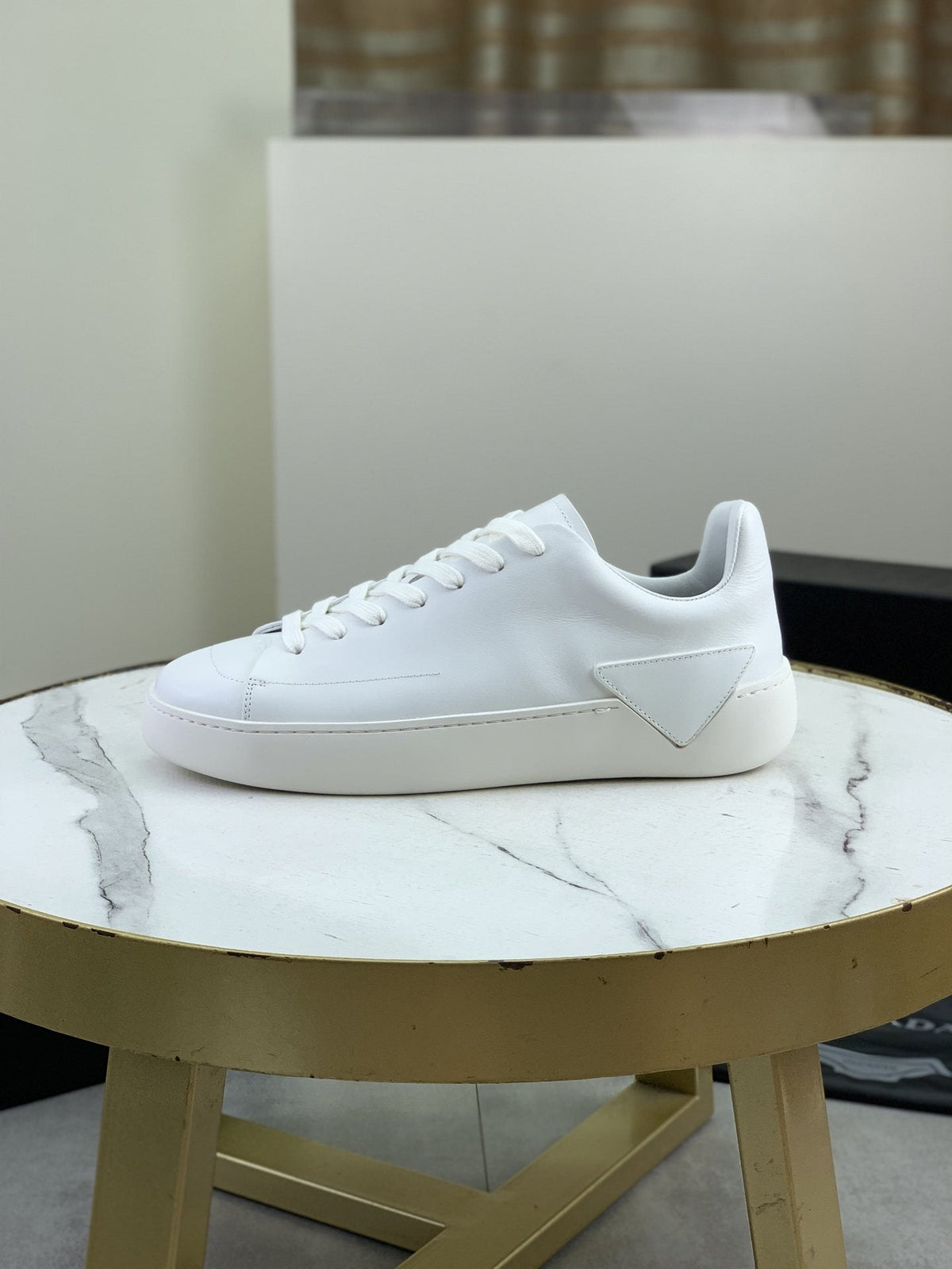 PRADA Triangle Accent Low-Top Sneakers