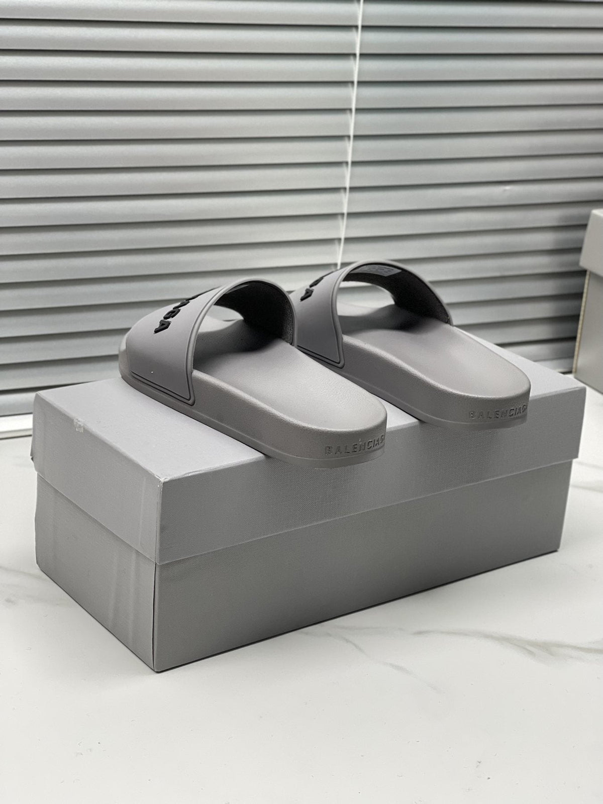Balenciaga Logo Slide Sandals