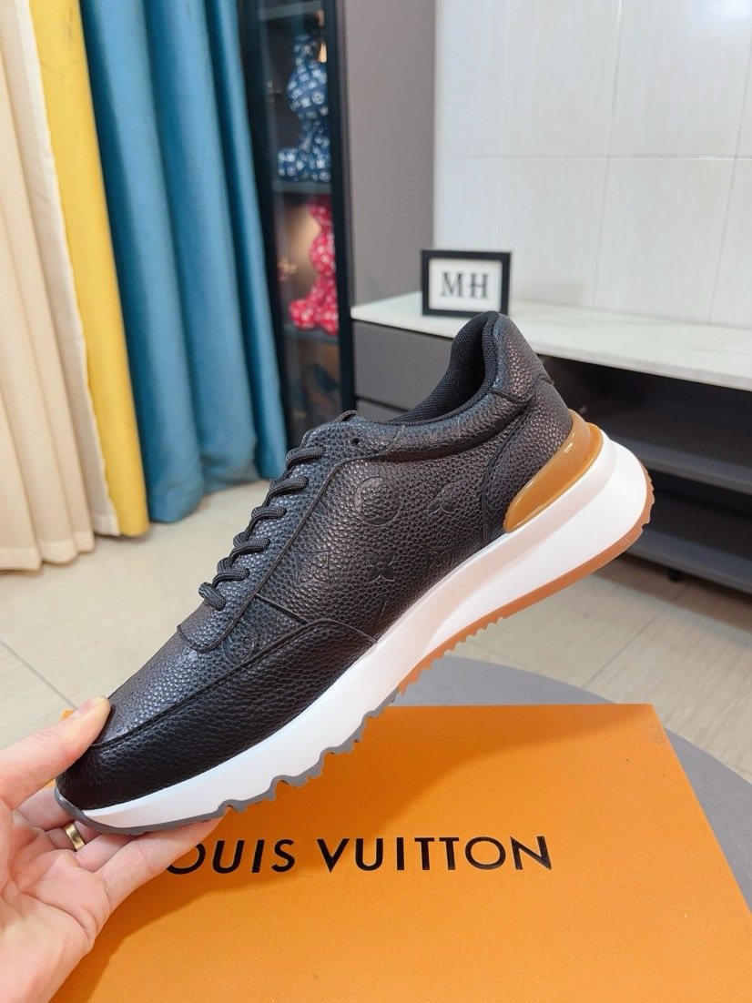 Louis Vuitton Men's Dark Brown Low-Top Sneakers