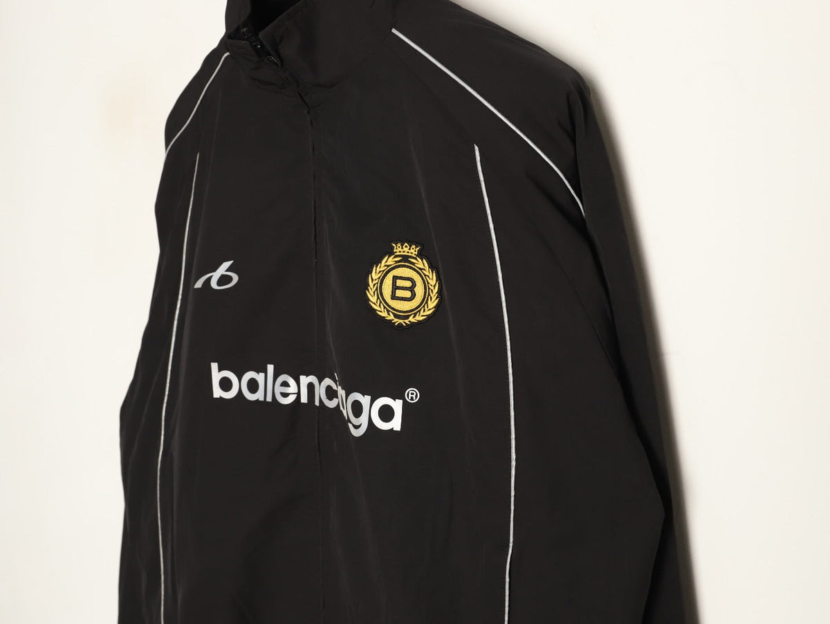 Balenciaga BLCG Badge Number 10 Zip Jacket - Black